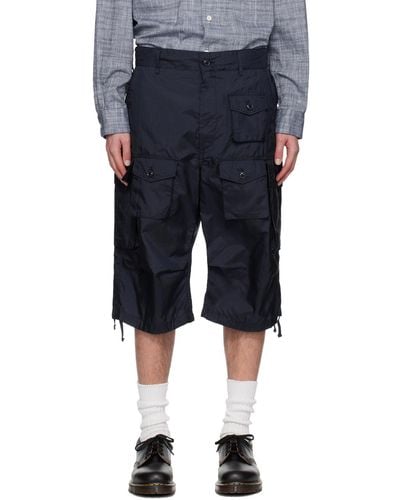 Engineered Garments Drawstring Cargo Shorts - Black