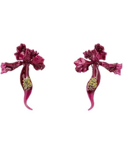 Marc Jacobs 'The Future Floral' Earrings - Red
