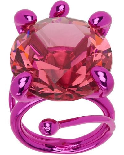 Hugo Kreit Xl Stone Ring - Pink