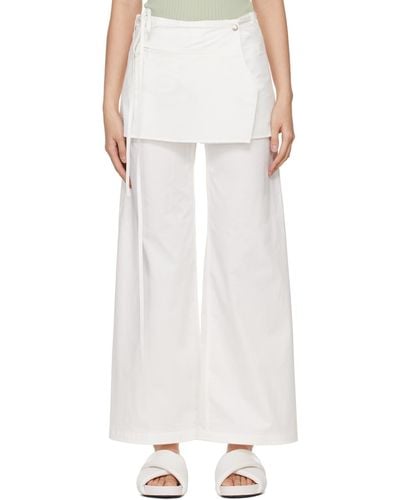 Low Classic Laye Trousers - White
