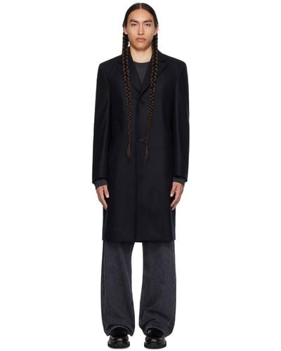 Officine Generale Navy Soft Jack Coat - Black