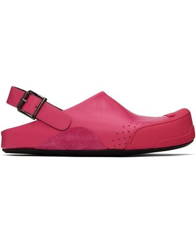 Marni Pink Fussbett Sabot Sandals