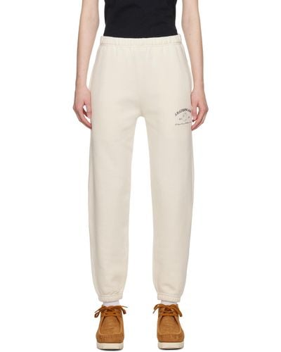 A Bathing Ape Off- Embroide Lounge Trousers - White