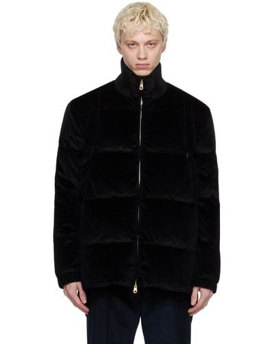 Paul Smith Black Quilted Down Coat