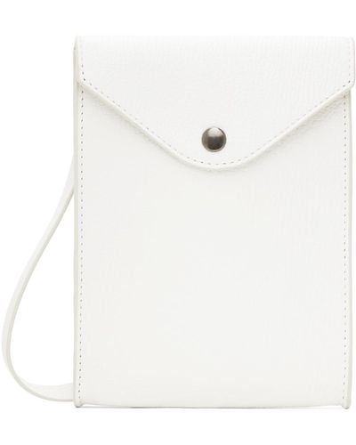 Lemaire Enveloppe Strap Pouch - White