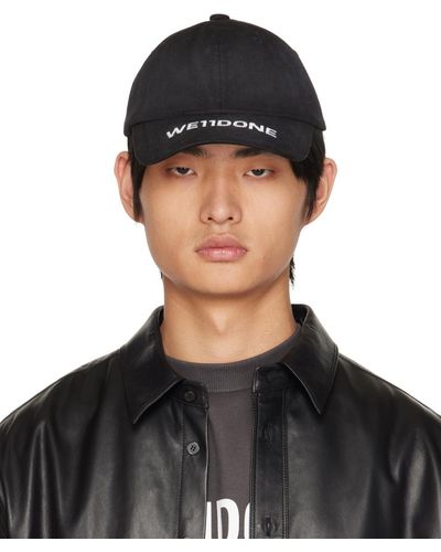 we11done Embroidered Cap - Black