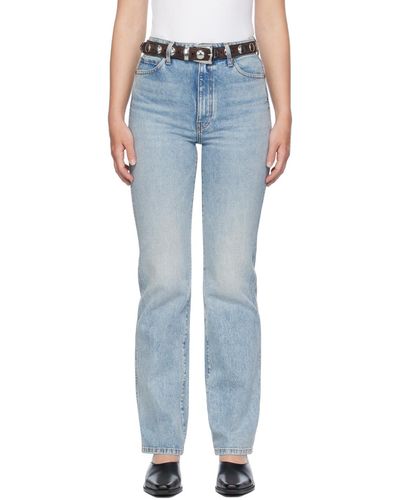 Khaite 'The Danielle' Stretch Jeans - Blue