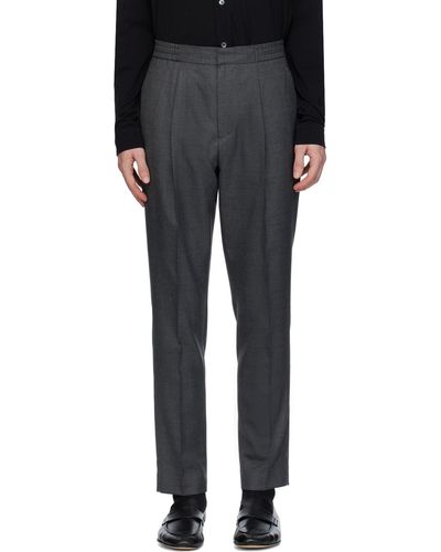 Officine Generale Gray Drew Pants - Black