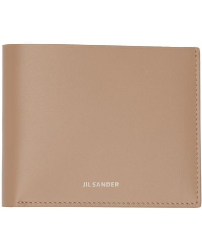 Jil Sander Tan Pocket Wallet - Natural