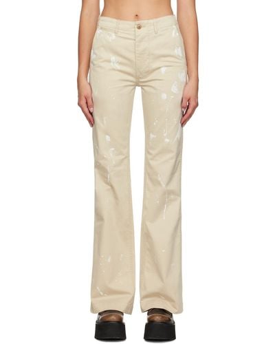 R13 Jane Trousers - Natural