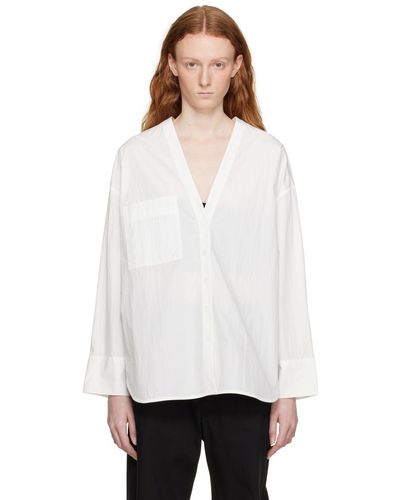 Co. Back Pleat Shirt - White