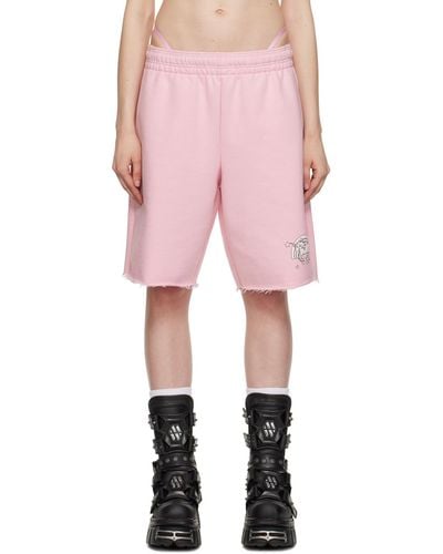 Vetements Pink Magic Unicorn Shorts