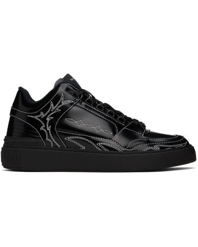 Balmain 'b-court Mid' Trainers, - Black