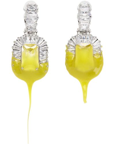 OTTOLINGER Diamond Dip Clip Earrings - Yellow