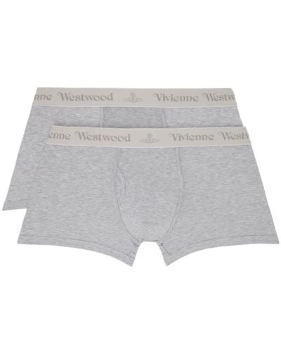 Vivienne Westwood Two-pack Grey Boxers - Black