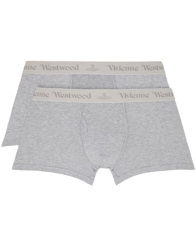 Vivienne Westwood Ensemble de deux boxers gris - Noir