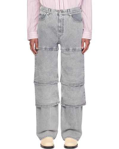 Y. Project Layered Jeans - White