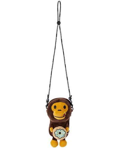 A Bathing Ape Pochette pour téléphone e à logos baby milo - Noir