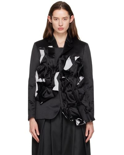 Comme des Garçons Black Ruffle Blazer