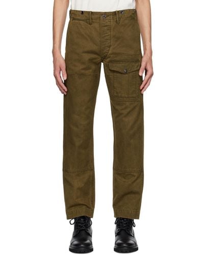 RRL Straight Fit Cargo Pants - Green