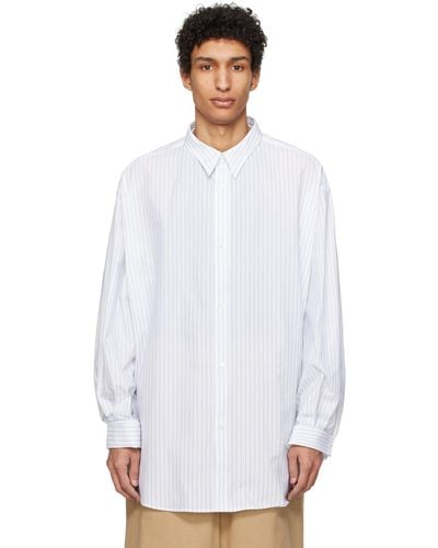 Hed Mayner Stripes Shirt - White