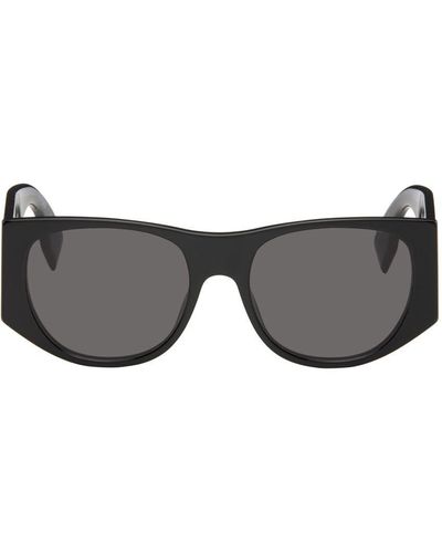 FENDI FN000656 Black Shiny - Male Sunglasses, Blue Lens