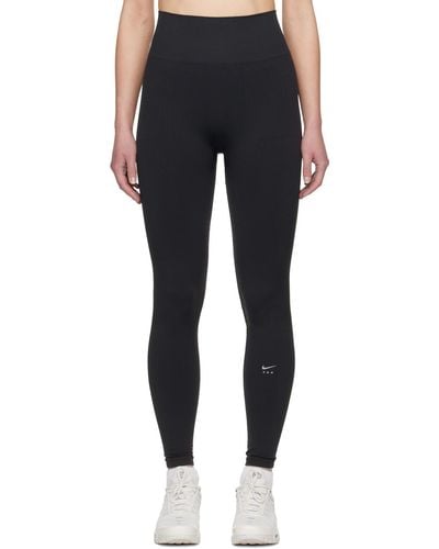  Nike Women's NSW Essential Swoosh Tights MR CZ8531,  multicolor (black / white) : Clothing, Shoes & Jewelry