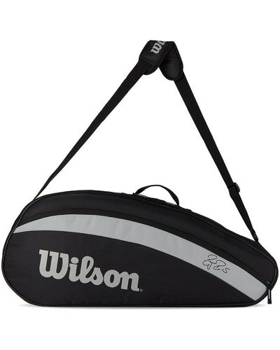 Wilson Fed Team 3-pack Tennis Racket Bag - Black