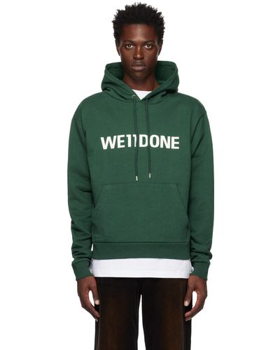 we11done Fitted Basic Hoodie - Green