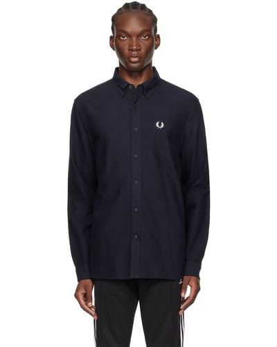 Fred Perry Button Shirt - Blue