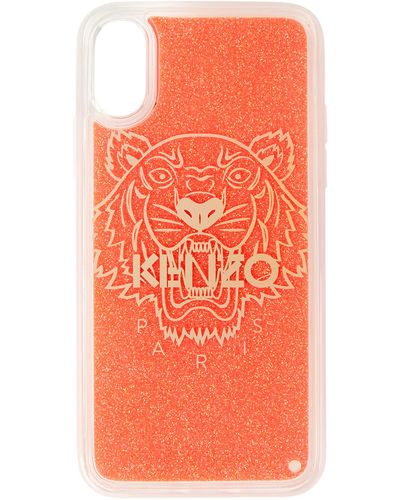 KENZO レッド ッター Tiger Iphone X/xs ケース - ピンク