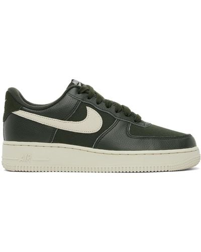 Nike Green Air Force 1 '07 Low Sneakers - Black