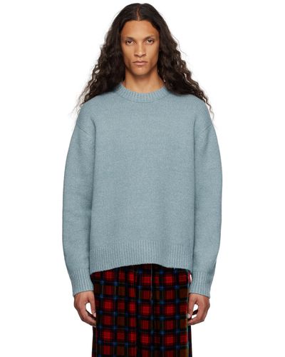 Acne Studios Kivon Knitted Sweater - Blue