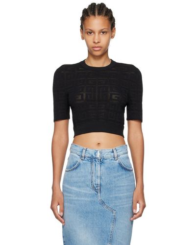 Givenchy Cropped T-Shirt - Black