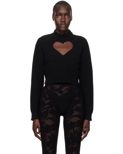 Alaïa Black Heart Sweater