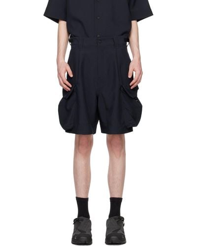 Meanswhile luggage Shorts - Black