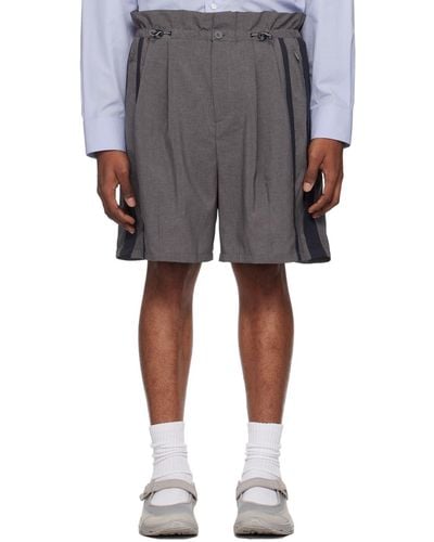 F/CE Pleated Shorts - Gray