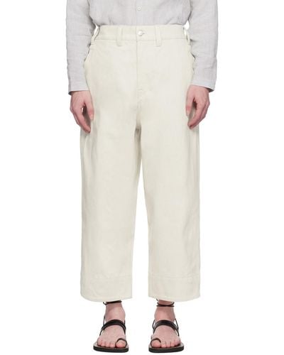 Toogood Off- 'the Baker' Jeans - White