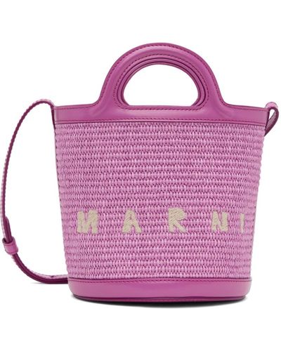 Marni Purple Mini Tropicalia Bucket Bag