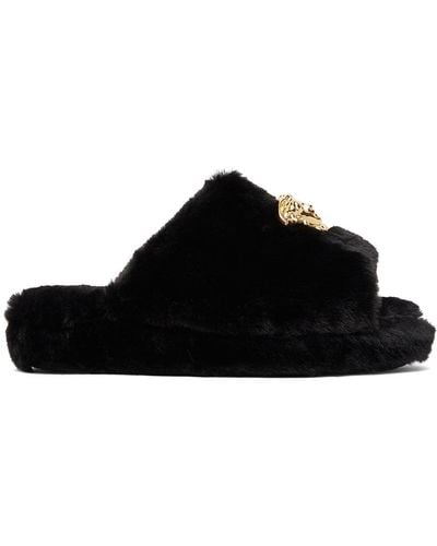 Versace Medusa Slippers - Black