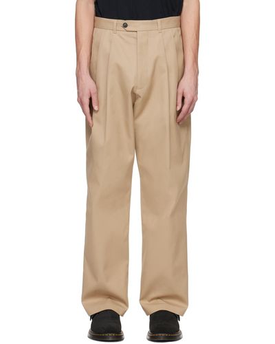 Lownn Pleated Trousers - Natural