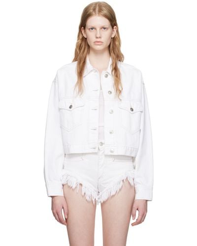 Isabel Marant Tadia Denim Jacket - White
