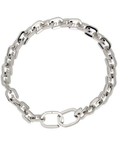 Givenchy Silver Xs G Link Bracelet - Metallic