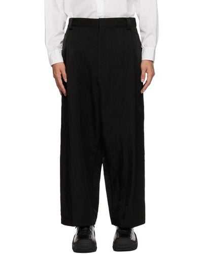 Y's Yohji Yamamoto Panelled Pants - Black
