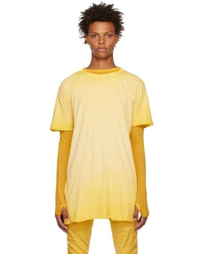 Boris Bidjan Saberi One Piece T-shirt - Yellow