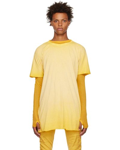 Boris Bidjan Saberi T-shirt one piece jaune