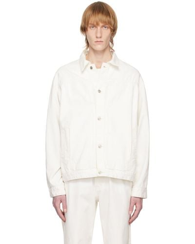LE17SEPTEMBRE Button-up Denim Jacket - White