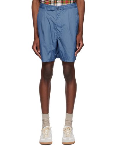 Beams Plus Belted Shorts - Blue