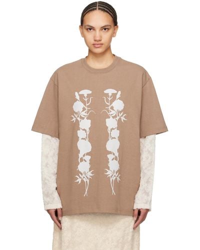 Song For The Mute ' Foliage' Long Sleeve T-shirt - Multicolor