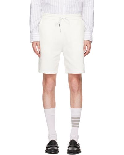 Thom Browne Off- Mid-Thigh Shorts - White